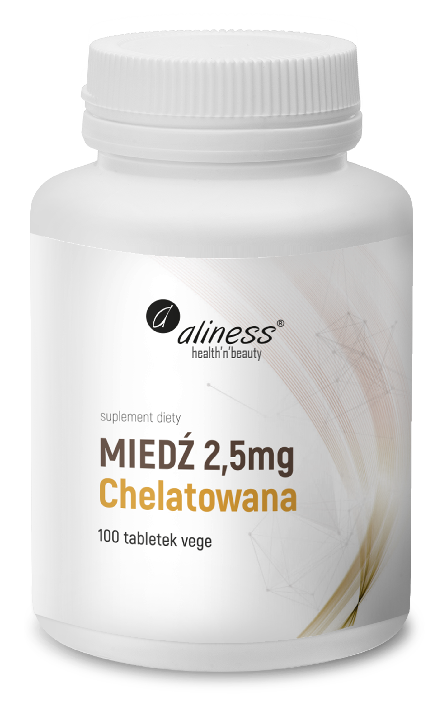 MIEDŹ CHELATOWANA 2,5MG 100 TAB - ALINESS