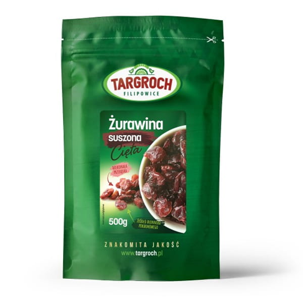 ŻURAWINA SUSZONA CAŁA 500G - TARGROCH