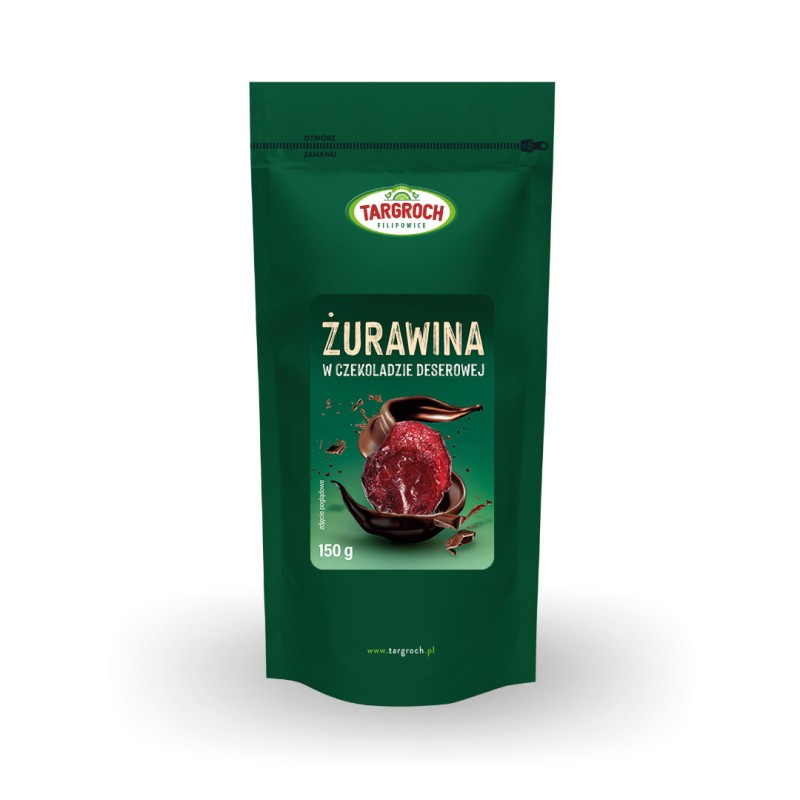 ŻURAWINA OBLANA CZEKOLADĄ DESEROWĄ 150G TARGROCH
