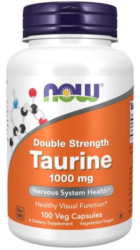 TAURYNA TAURINE 1000MG 100 KAPS - NOW FOODS