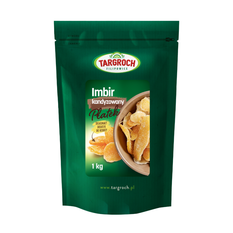 IMBIR KANDYZOWANY PŁATEK 1KG - TARGROCH