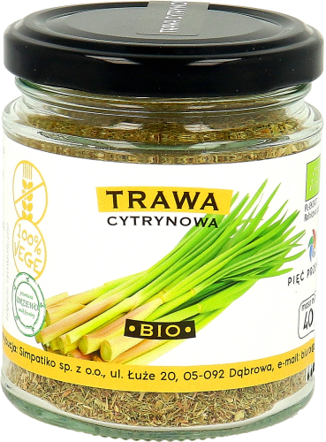 TRAWA CYTRYNOWA BIO 40G - PIĘĆ PRZEMIAN