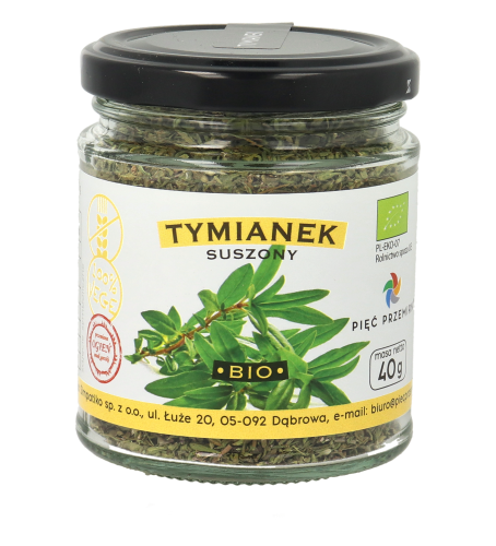 TYMIANEK SUSZONY BIO 40G - PIĘĆ PRZEMIAN