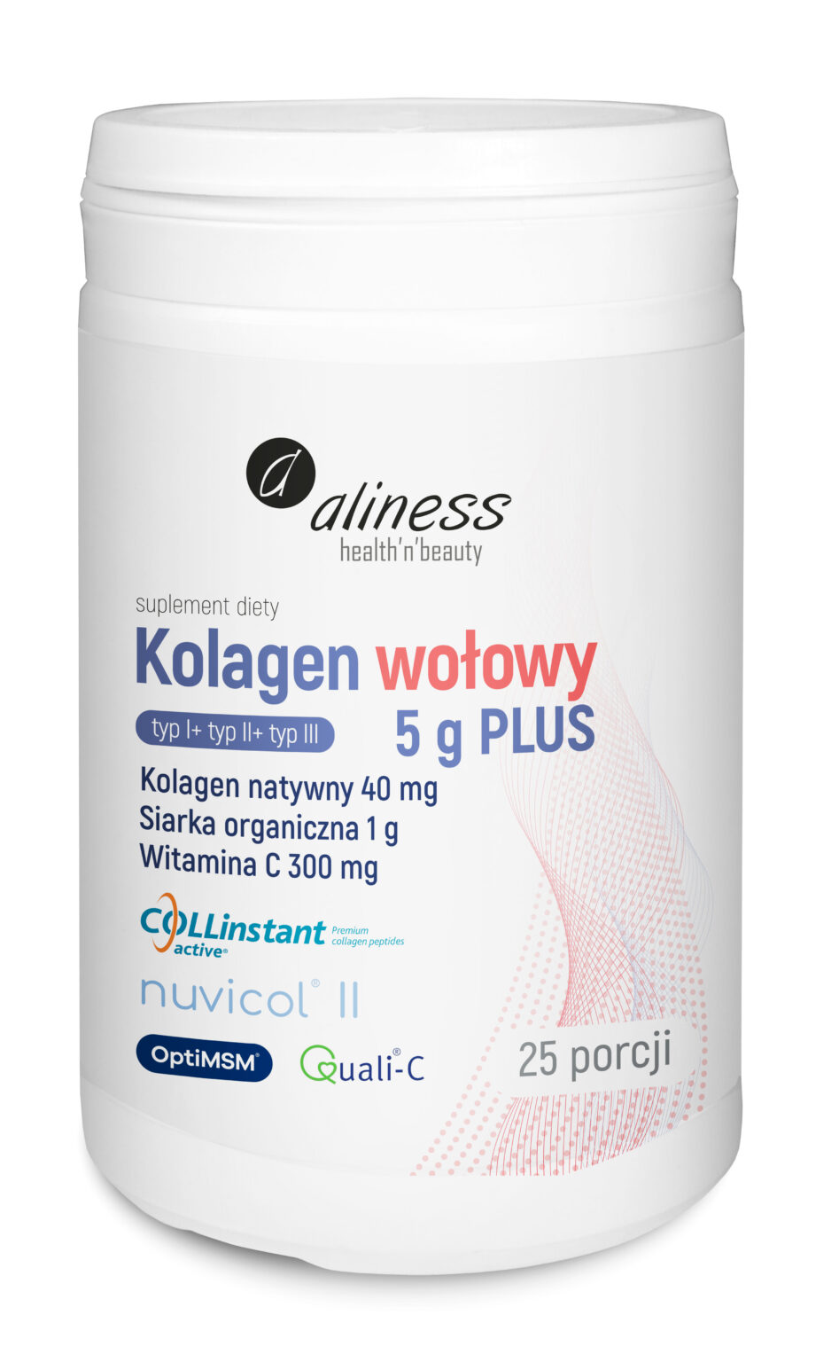 KOLAGEN WOŁOWY 5G PLUS WITAMINA C 158G - ALINESS