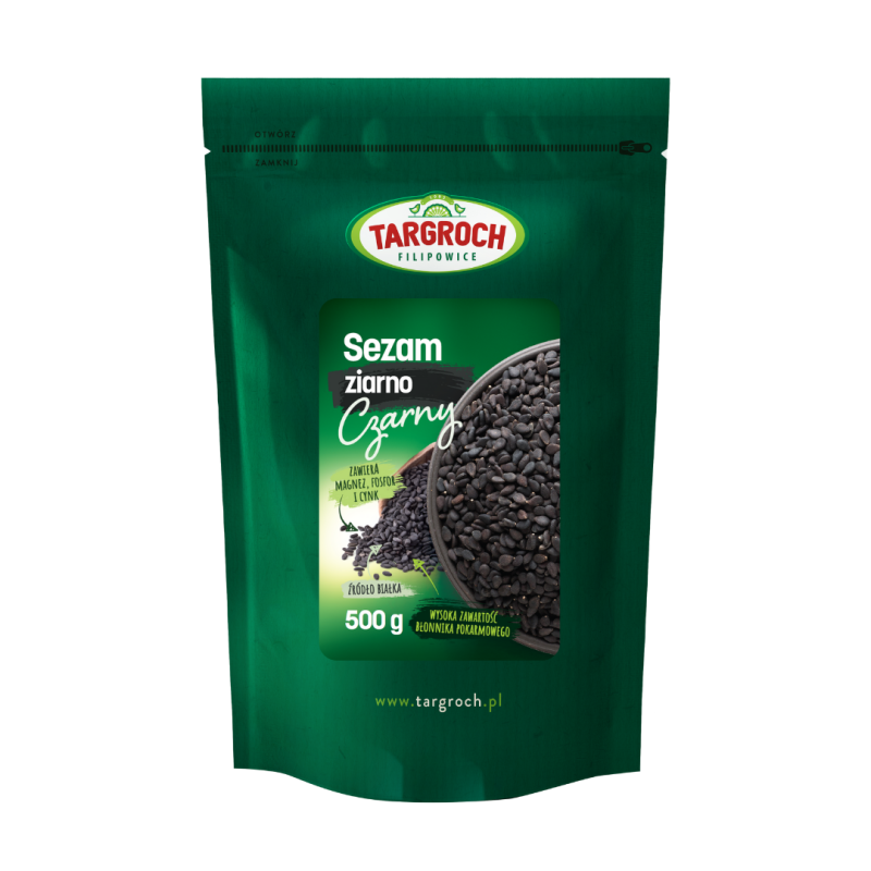 SEZAM CZARNY ZIARNO 500G - TARGROCH