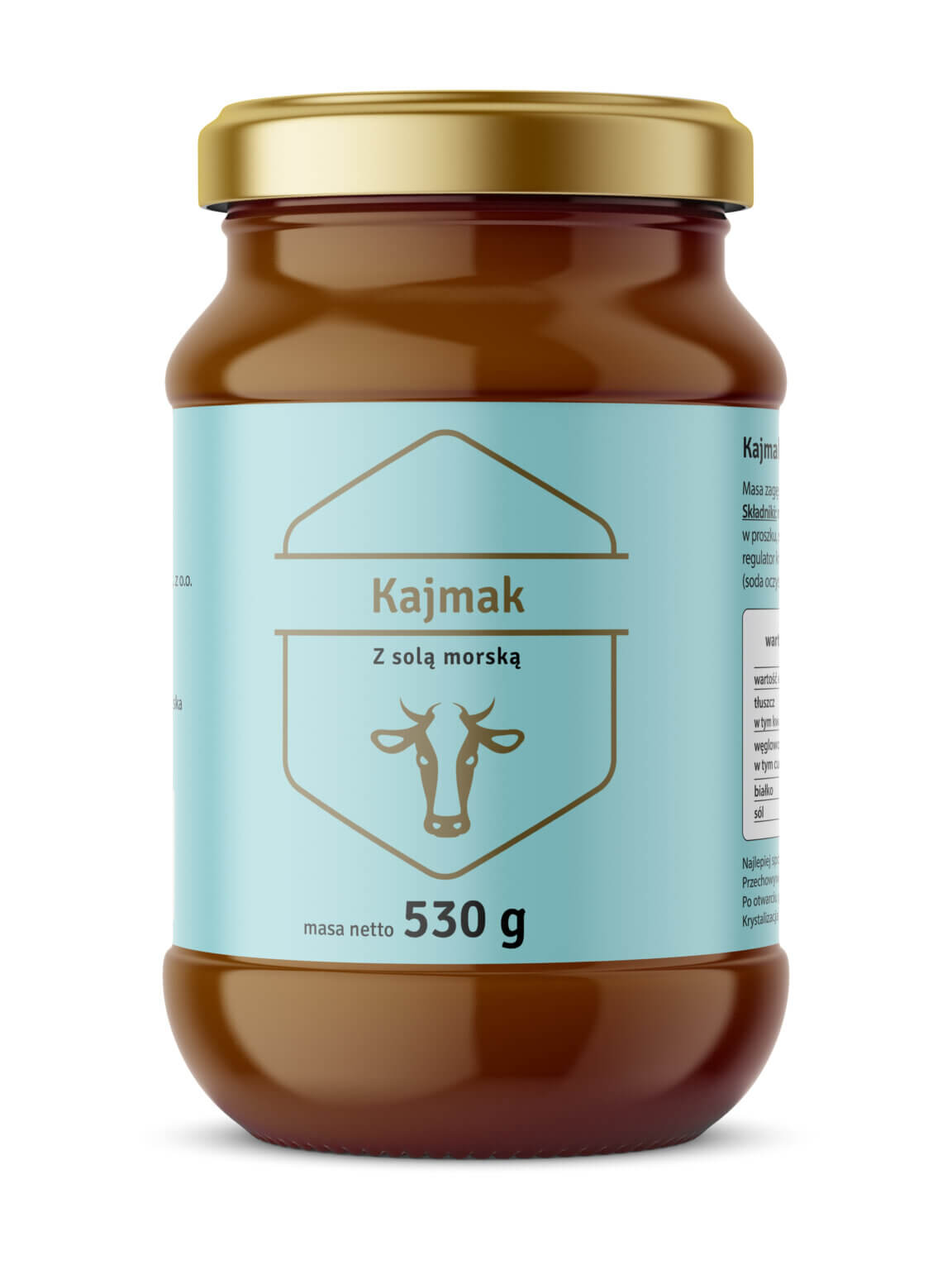 KREM MLECZNY KAJMAK Z SOLĄ MORSKĄ 530G - POLDER
