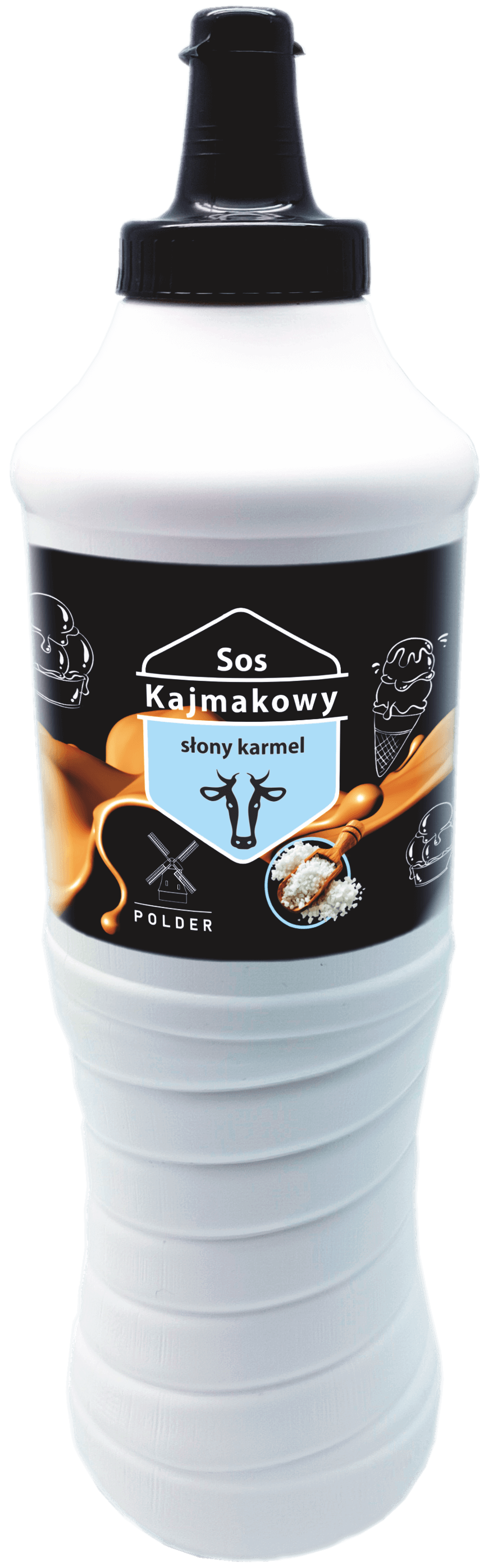 SOS KAJMAKOWY Z SOLĄ MORSKĄ 950G - POLDER