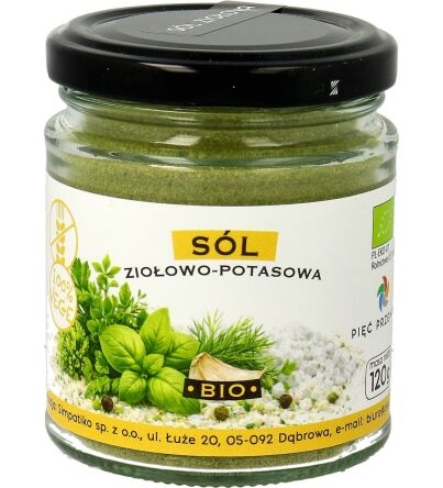 SÓL ZIOŁOWO POTASOWA BIO 120G - PIĘĆ PRZEMIAN
