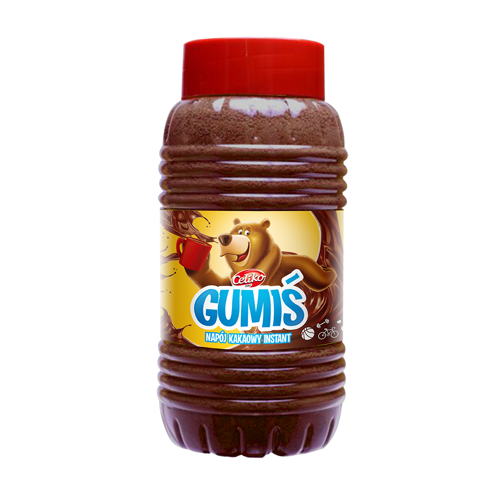GUMIŚ KAKAO ROZPUSZCZALNE NAPÓJ KAKAOWY Z WITAMINAMI BEZGLUTENOWY 1000G - CELIKO