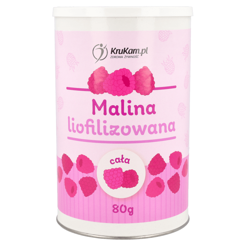 MALINA LIOFILIZOWANA CAŁA 80G - KRUKAM