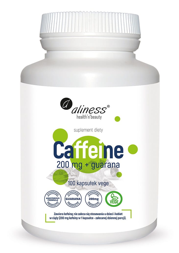 CAFFEINE 200MG 100 KAPS. - ALINESS