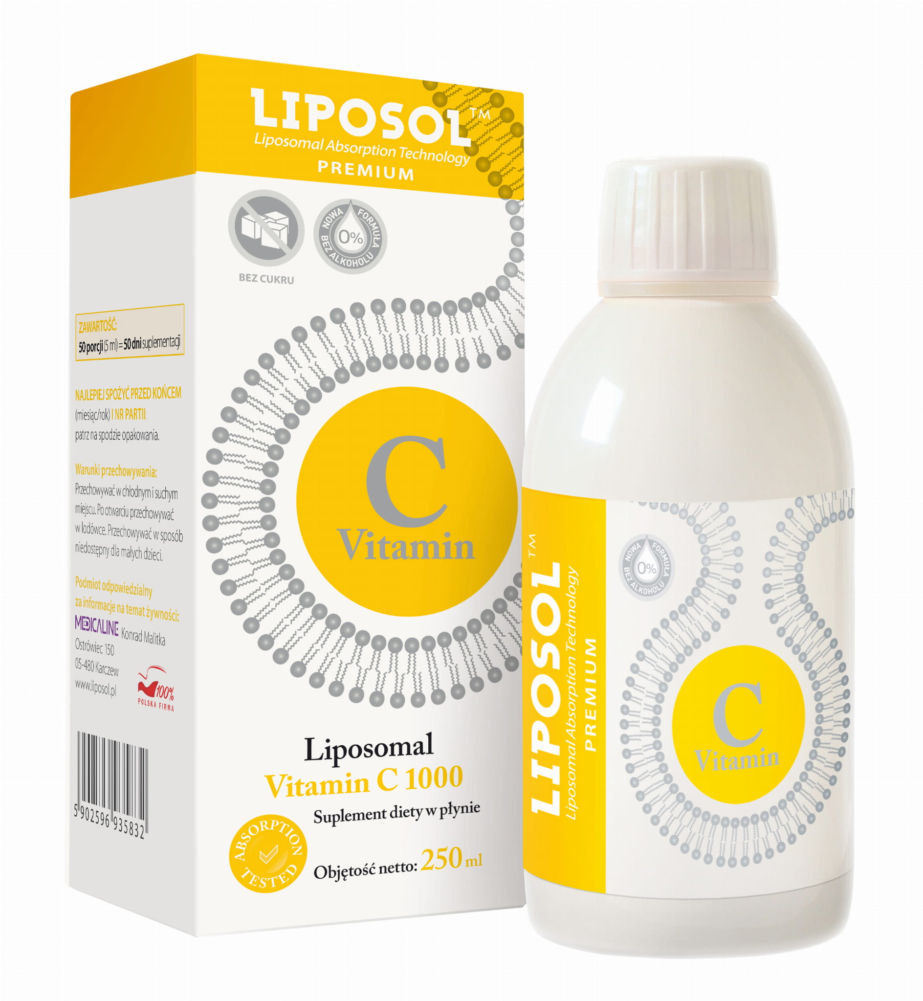 WITAMINA C LIPOSOMALNA 250ML - ALINESS
