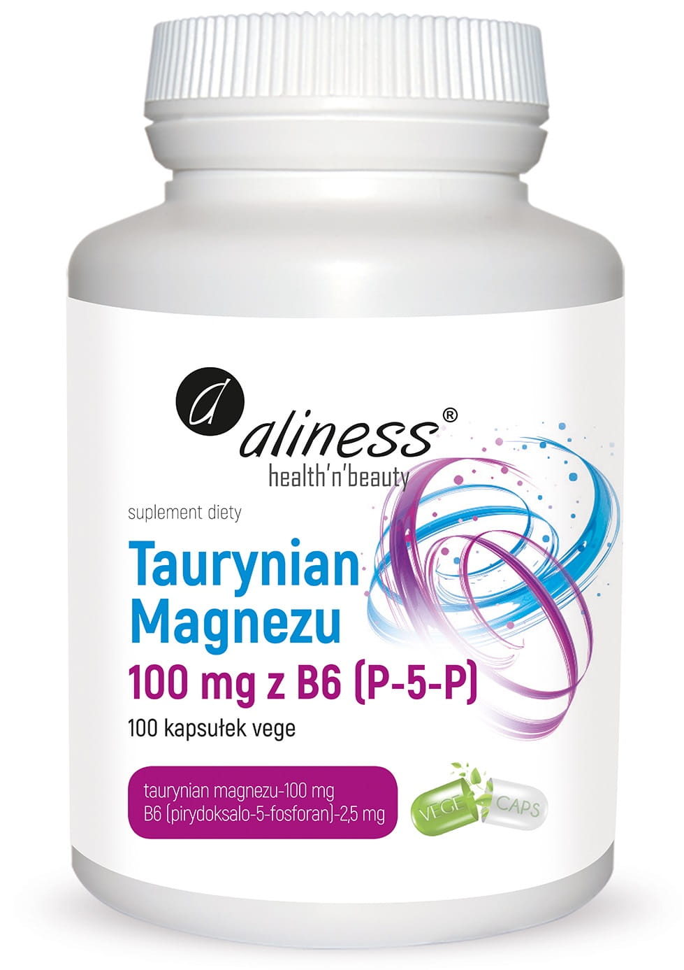 TAURYNIAN MAGNEZU 100MG 100 KAPS - ALINESS