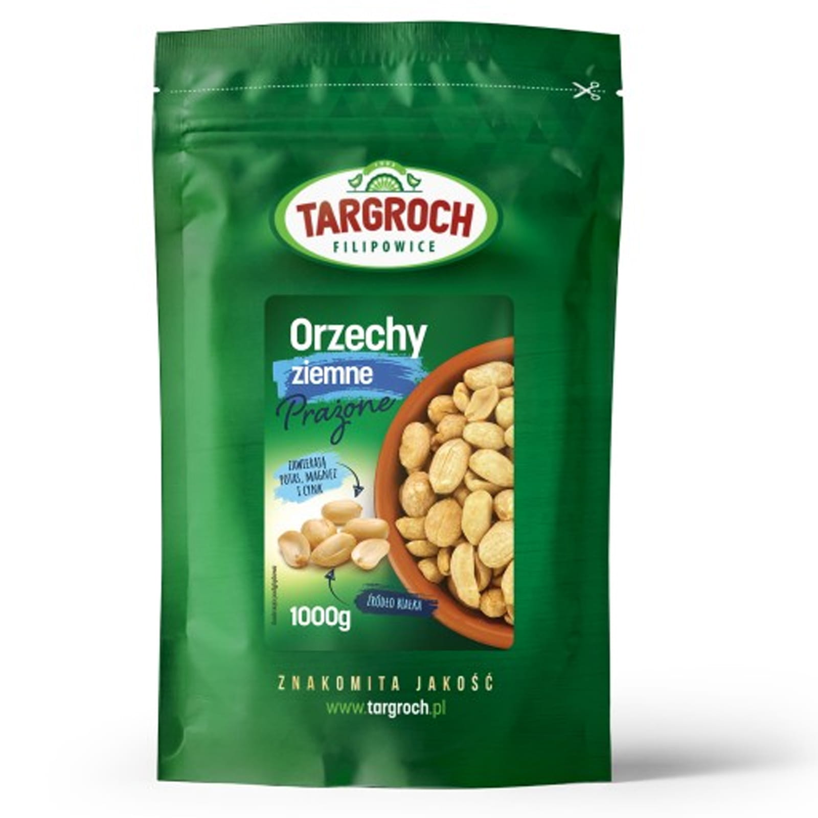 ORZECHY ZIEMNE PRAŻONE DOYPACK 1000G - TARGROCH