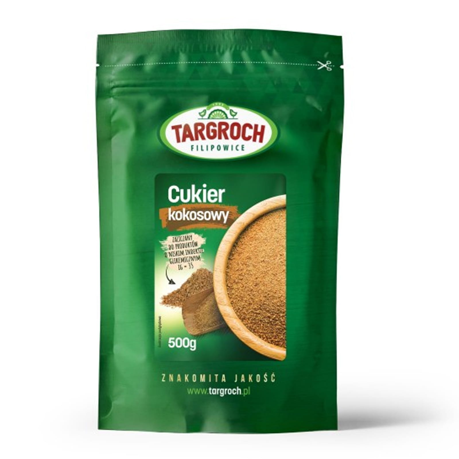 CUKIER KOKOSOWY 500G - TARGROCH
