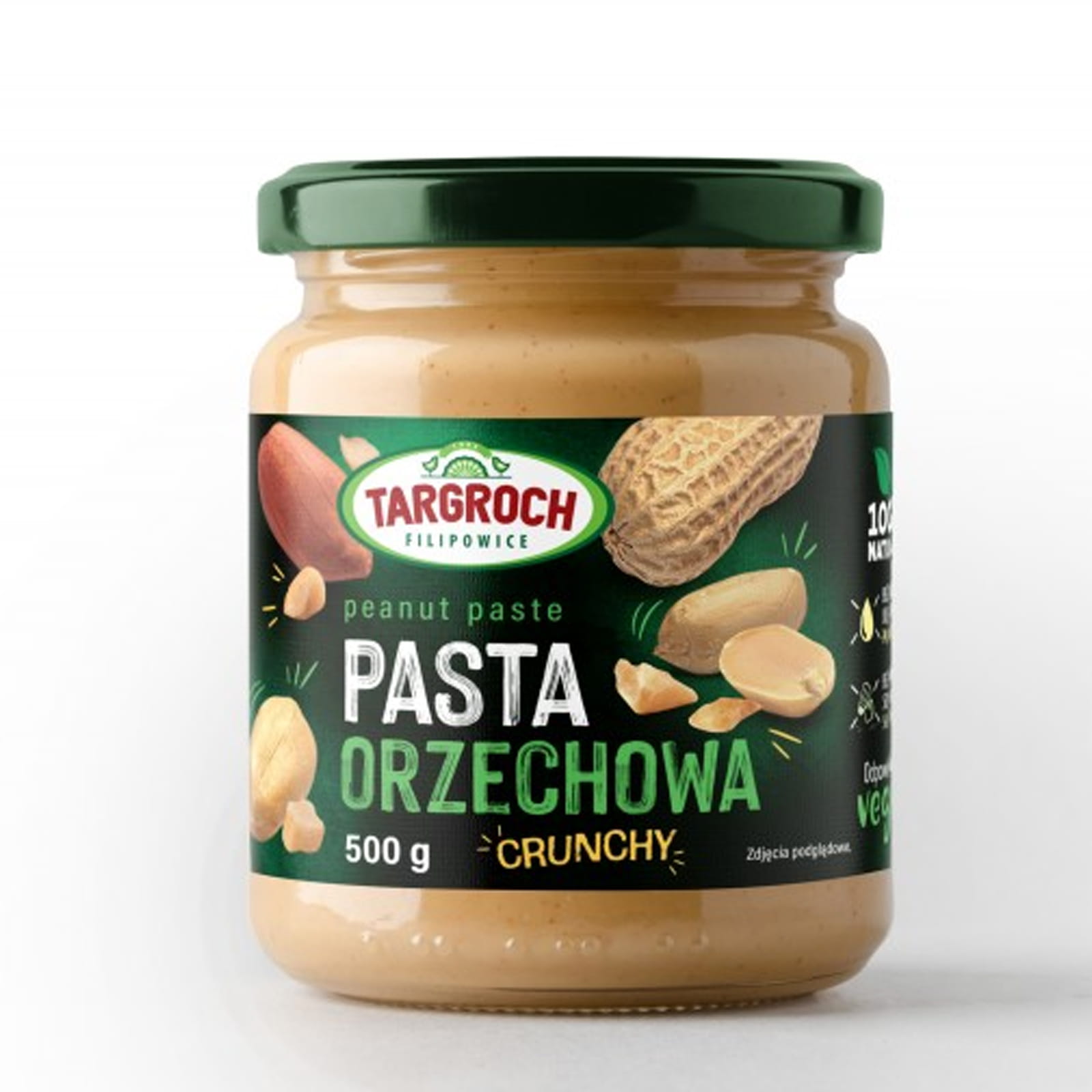 PASTA ORZECHOWA CRUNCHY 500G - TARGROCH